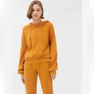 Billabong x Sincerely Jules hoodie sweatshirt, tan, size XS